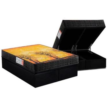 Imagem de Conjunto Box Baú Queen: Colchão Espuma D Angelis Anjos D28 / AG65 Pant