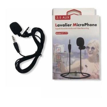 Imagem de Microfone Lapela Lavalier P2 3.5mm HSX-M13