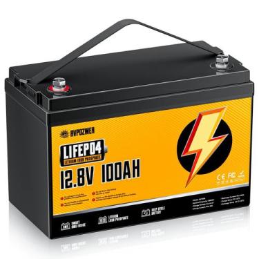 Imagem de Bateria LiFePO4 Rvpozwer 12V 100Ah com 120A BMS 15000 ciclos