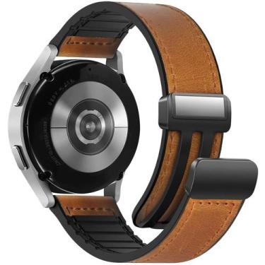 Imagem de Pulseira Magnética de Couro WestEagle para Relógios Samsung de 40mm e 
