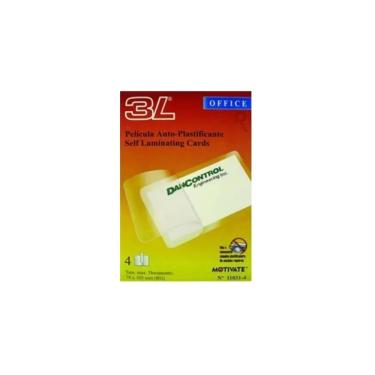 Imagem de Película Auto Plastificante para Crachá Horizontal Motivate Plastificação a Frio 104x74mm Caixa 100 Unidades