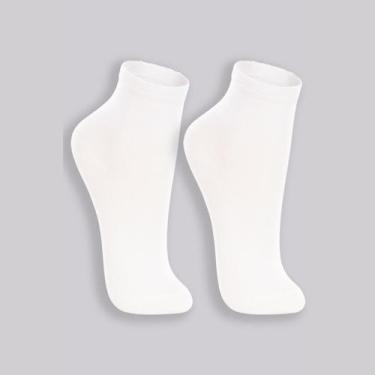 Imagem de Meia Lupo Infantil 02830-088 Kit 2 Pares Cano Médio, Branco, 30/36