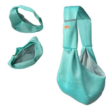Imagem de Bolsa de Transporte Pet Leva Pra Malhar BSL3907 Sling Cães e Gatos Poliéster Verde Tamanho Único