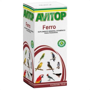 Imagem de Avitop Ferro 15ml Aarão Suplemento Mineral Vitamínico Aves