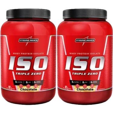 Imagem de Kit 2X Whey Iso Triple Zero - 907g Chocolate - IntegralMédica - Integr