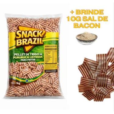Imagem de Pellet de Trigo 1kg Pururuca Frita Crocante: Salgadinho de Bacon Listr