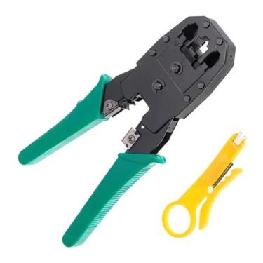 Imagem de Alicat 3 em 1 Crimpador Prensar Terminais Rede Rj45 Internet Telefonia