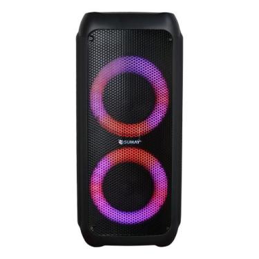 Imagem de Caixa de Som Portátil Power Box 400W Rms USB Bluetooth Rádio FM Sumay