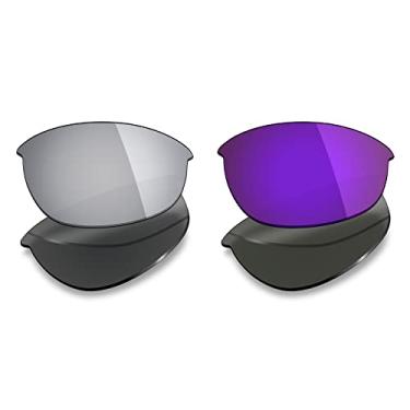 Imagem de Mryok 2 pares de lentes polarizadas de substituição para óculos de sol Oakley Half Jacket – Opções