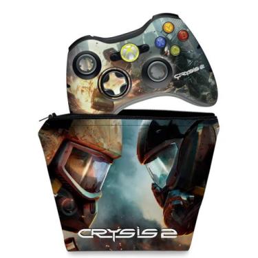 Imagem de Capa Case E Skin Compatível Xbox 360 Controle - Crysis 2 - Pop Arte Sk