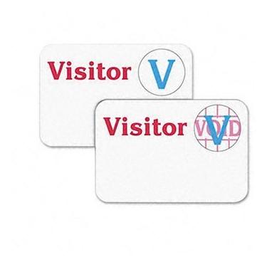 Imagem de C-Line® Time's Up!® Distintivos para Visitantes de Um Dia Sensíveis Autorrespiráveis BADGE,1Day, Time-Up, SPOT (Pacote com 4)