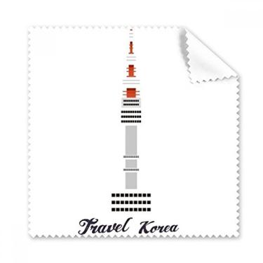 Imagem de Seoul Tower na Coreia Art Déco, presente moderno, pano de limpeza, limpeza, óculos de limpeza, 5 peças