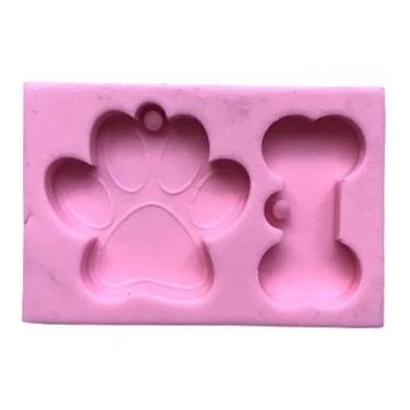 Imagem de Molde De Silicone Cachorro, Pata, Osso, Pingente, Chaveiro, Brinco, Resina, Confeitaria, Biscuit Molds Planet