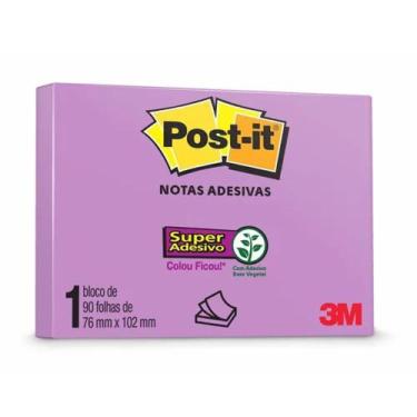 Imagem de Post-It Roxo 76X102mm 90 Folhas 3M - 3M Do Brasil