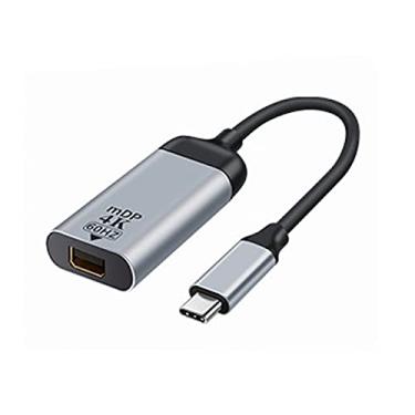 Imagem de Cablecc Cabo adaptador USB-C tipo C para Mini DP Displayport 4K 2K 60hz para tablet, telefone e laptop