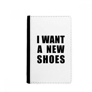 Imagem de Porta-passaporte I Want A New Shoes Notecase Burse carteira capa para cartão, Multicolorido.