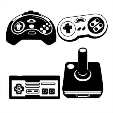 Adesivo de Parede 30x40cm - Controle - Video Game Games em Promoção na  Americanas