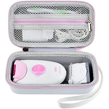 Imagem de Capa compatível com Braun Epilator Silk-epil 3 3-270, Armazenamento para Depilação e Aparador para Mulheres, Suporte para Depiladores Faciais e Cabeça de Aparelhos, Escova de Limpeza,