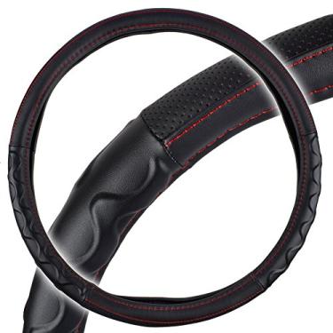 Imagem de BDK Motor Trend Capa de volante de carro de 45,7 cm para caminhão de reboque proteção resistente