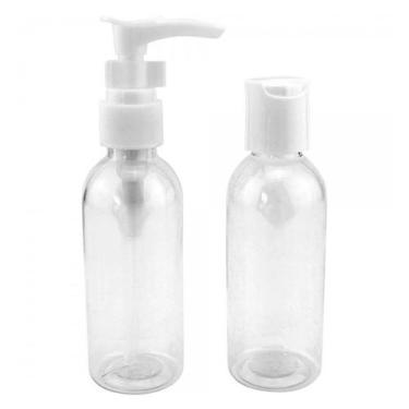 Imagem de Kit Viagem 2 Frascos Shampoo Condicionador Creme Necessaire - Clink