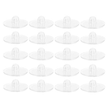 Imagem de Cabilock 100 peças decorações casaco exterior pesado sucção em U auto-cozinha sem costura ganchos de suspensão transparentes, encadernação de plástico transparente .cm com suportes de teto de disco adesivo