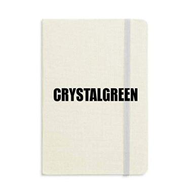 Imagem de Crystalgreen Caderno com nome colorido capa dura diário clássico A5 presente