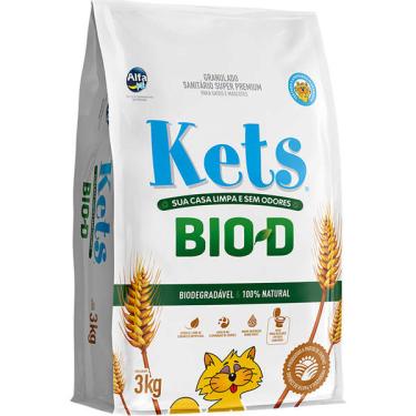 Imagem de Granulado Sanitário Alfapet Kets Bio-D Super Premium para Gatos - 3 Kg