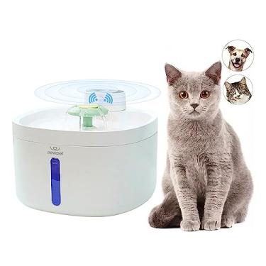 Imagem de 2.6L Fonte para animais de estimação, bebedouro automático para gatos, bebedouro para cães com bomba inteligente para gatos, cães e vários animais de estimação (estilo 3 (plástico))