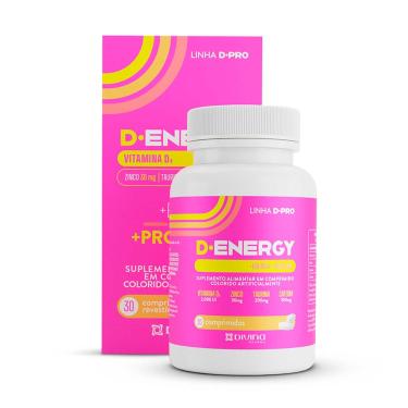 Imagem de Vitamina D 2.000 UI + Zinco 30mg D-Energy 30 comprimidos D.pro 30 Comprimidos