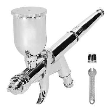 Imagem de CIADAZ Kit de aerógrafo t217, conjunto de escova de ar de 0.5mm com copos de fluidos de pintura de 15cc para modelo de carro, pintura diy, maquiagem, arte de unha, design de decoração de bolo