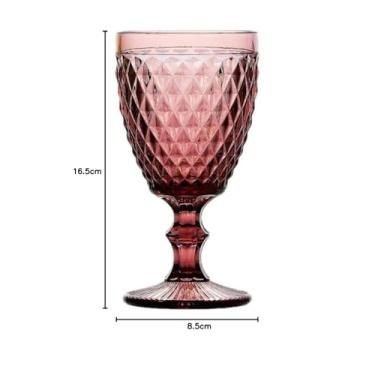 Imagem de Jogo Taças Bico de Abacaxi para Água ou Vinho 6un 300ml (Vinho)