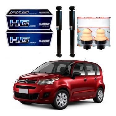 Imagem de Kit Amortecedor Traseiro C3 Picasso 1.5 1.6 2011 A 2015 - Nakata