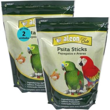 Imagem de Alcon eco club psita sticks 450g kit com 2 para papagaios e araras