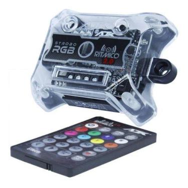 Imagem de Central De Efeitos Avulsa Ajk Rgb - P/ Strobos + Controle Ir