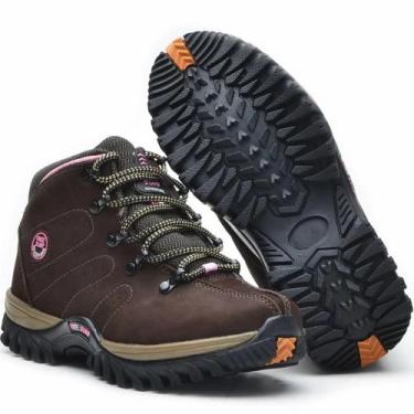 Imagem de Bota Tenis Adventure 2206 Coturno Feminina Treking 100% Couro - SBL, C