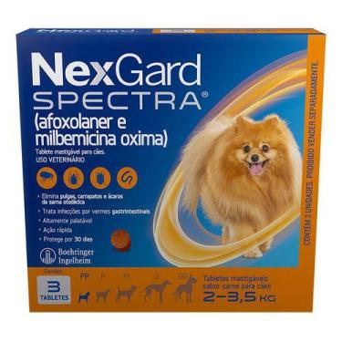 Imagem de Nexgard Spectra Com 3 Para Cães De 2 A 3,5kg - Pp - Boehringer Ingelhe