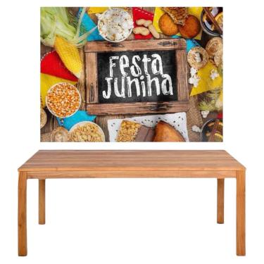 Imagem de Painel para Decoração de Festa Junina Banner TNT Estampado São João Quermesse Caipira Arraiá para Mesa Parede Teto