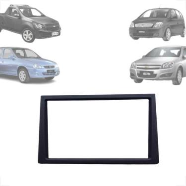 Imagem de Moldura Painel Multimidia 2 Din Corsa 20022010 Montana 20032015 Meriva