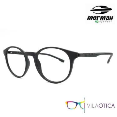 Imagem de Armação Grau Redondo Mormaii 6071 Swap2 Preto +3 Clipons CGP, Preto