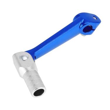 Imagem de Hihaha Alavanca de câmbio dobrável de motocicleta para Bosuer M5 Alavanca de mudança de pedal de liga de alumínio Braço azul alavanca cabeça prateada