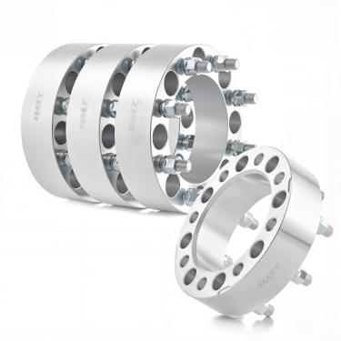 Imagem de Orion Motor Tech Espaçadores de roda de 8x6,5 2 polegadas com pinos 9/16-18 Compatível com 1994-2011 Dodge Ram 2500 3500, Ford F-250 F-350 1988-1998, 4pcs
