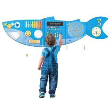 Imagem de Painéis Activity Wall Busy Board JOLIE VALLÉE Shark 53,15 x 18,35 cm -