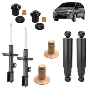 Imagem de 4 Amortecedor Diante+Trase Nakata+Kit Batente Meriva 2002 03, DIANTEIR