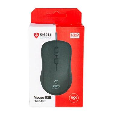 Imagem de Mouse Com Fio Kross Elegance, USB, 1200 DPI