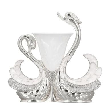 Imagem de Generic Conjunto de Utensílios de Forma de Cisne, Estilo Moderno de Estilo Multiuso Requintado Portão de Cisne de Luxo de Luxo 6 Colheres de Acordo Com o café para Sobremesas (Prata)