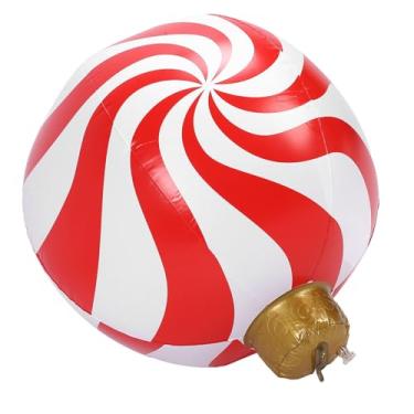 Imagem de Generic Decoração Inflável de Bola Inflável de Natal, Bola de Natal PVC Engraçada para Ao Ar Livre (Modelo A Xmas Windmill)
