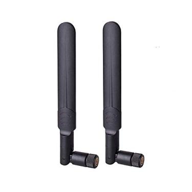 Imagem de EJOYS Antena WiFi de banda dupla 9dBi RP SMA macho 2,4 GHz, 5 GHz, 5,8 GHz U.FL/IPEX para RP SMA fêmea cabo pigtail para mini cartão PCIe, roteadores sem fio, repetidor de PC, desktop FPV UAV Drone