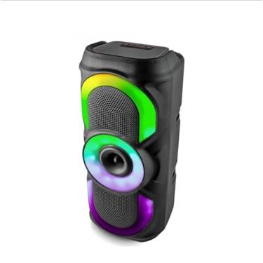 Imagem de Caixa de Som Portátil Bluetooth 30W, LED RGB, Rádio FM, USB, Cartão TF, 1500mAh, Preta