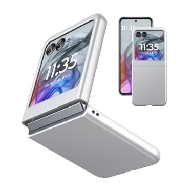 Imagem de Eastcoo Capa Slim Fit Moto Razr 2024, [parte traseira rígida de policarbonato] [sensação fosca] [suporte para carregamento sem fio] capa leve à prova de choque para Motorola Razr 2024/Moto Razr 50 5G