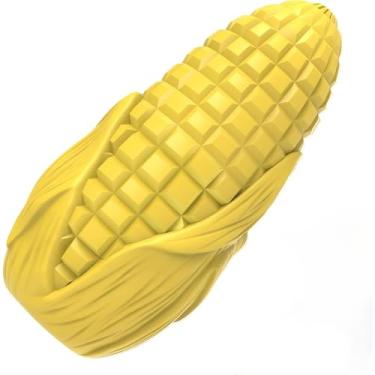 Imagem de SLAUNT Brinquedos para mastigar cães para mastigar agressivos, brinquedos interativos para cachorros, cães médios, brinquedos de mastigar dentários de milho de borracha resistente